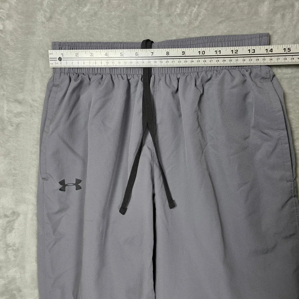 Under Armour HeatGear Track Pants Mesh Gray Mens M FAIR Techwear Minimalist